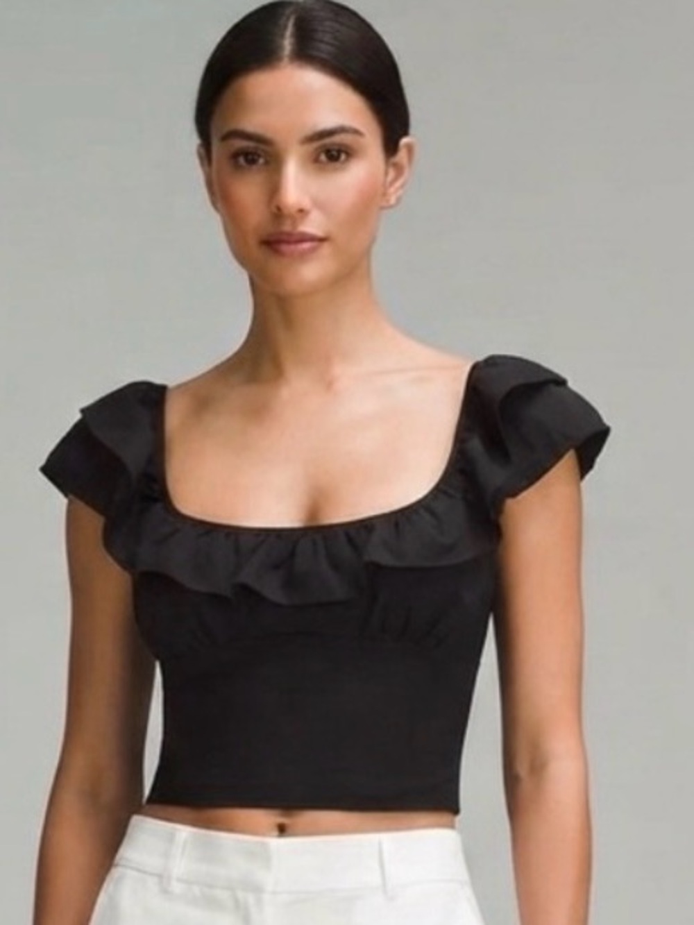Zara Black Crop Top ON/OFF Shoulder
